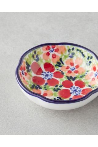 English Home Botanic Stoneware Çerezlik 11,5x7,5 Cm Renkli Renkli