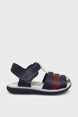 Şiringenç Şirin Srn3240 Beyaz / Bordo Erkek Çocuk Üç Bantlı Cırtlı Sandalet Beyaz / Bordo Beyaz - Bordo