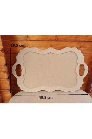 Ham Ahşap Oymalı Tepsi