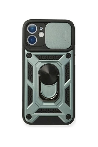 Newface İphone 12 Kılıf Pars Lens Yüzüklü Silikon