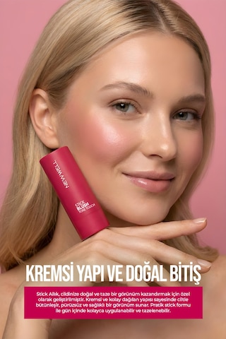 New Well Stick Blush Tone Touch Red Route 06 Stick Allık 004