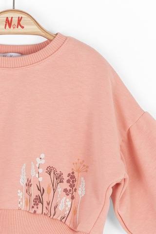 Nk Kids Kız Çocuk Sweatshirt 37625 Pudra