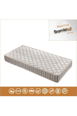 Uzunbebe 80X180 Maxi Cosi Bamboo Energy Ortopedik Yaylı Yatak