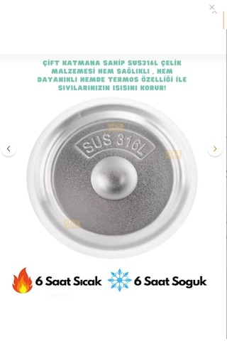 Benisa Shop Vagonlıfe Dıller Panda Figürlü Paslanmaz Çelik Pipetli Suluk Matara Sıcak / Soğuk 6 Saat Beyaz