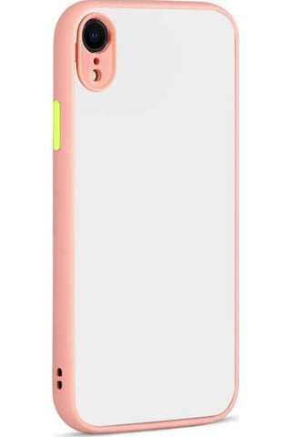 Apple Uyumlu iPhone XR 6.1 Kılıf Zore Hux Düğme Ve Kapak Zıt Renk Kılıf