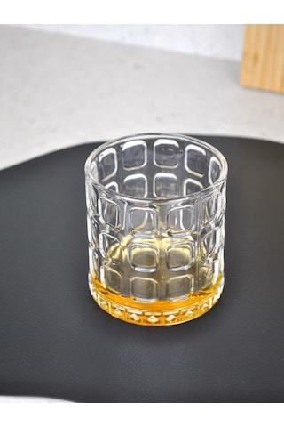 2'li Cam Şeffaf Viski Bardağı Kokteyl Bardak-400 Ml Pencere Detay