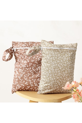 Geeksen İki Bölmeli Zıplayıcı El Çantası - Zp015-01: Ev, Seyahat Ve Spor İçin Ayrı Ayrı Saklama, Kol Saati Ve Konforlu Taşıma Pembe + Yeşil