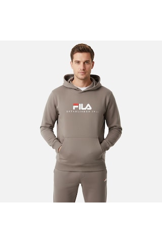 Kahverengi Fila Unısex Günlük Sweatshirt Valsera Logo Hoodie Fau0227.70008 Kahverengi