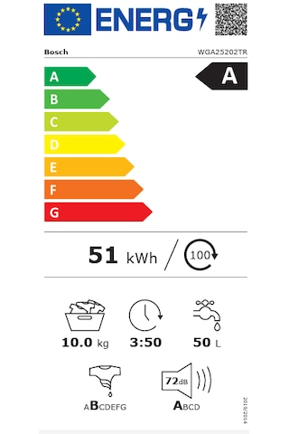 Bosch Serie 4 WGA25202TR 1200 Devir 10 KG Çamaşır Makinesi