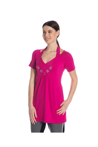 Bulalgiy Kadın Pembe Tunik-Plaj - Bga568947