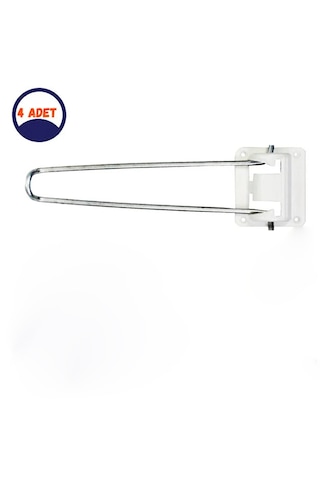 Katlanır Metal Yer Sofrası Masa Ayağı 4 Adet - 23 Cm Ayna Krom
