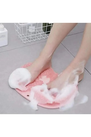 Vantuzlu Silikon Banyo Ayak Sırt Masaj Pedi Fırçası