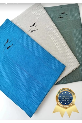 Cosmopower Mikrofiber 3 Adet 43x69 Cm Sihirli Temizlik Bezi Cam Ayna Mutfak Bezi Çok Renkli