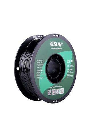 eSUN 1.75 MM eTPU-95A Siyah Filament 1 KG eSUN 1.75 MM eTPU-95A Siyah Filament 1 KG