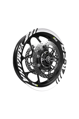 Yamaha R25 Geniş Jant Şeridi Beyaz