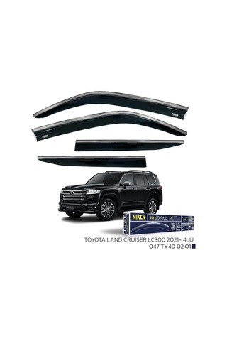 Toyota Land Cruıser Lc300 2021 Sonrası - Kromlu Cam Rüzgarlığı 4lü Parça