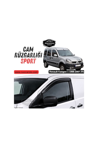 Renault Kangoo 1 1998-2007 Uyumlu Mugen Cam Rüzgarlığı Seti Piano Black 2'li İthal Parlak Siyah 00 Şüscaroto Aksesuar