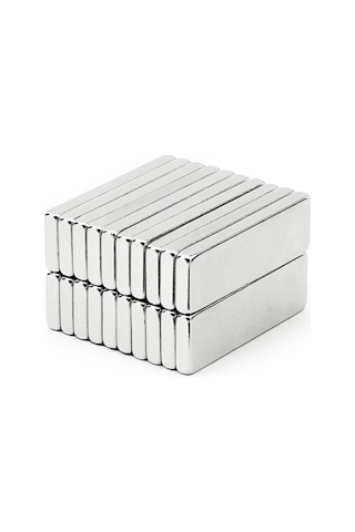 Güçlü Neodyum Blok Mıknatıs - 30X10X2 Mm (10'Lu)
