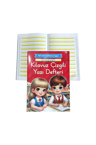 Yeni Müfradat Kılavuz Çizgili Güzel Yazı Defteri Orta Boy 16.5x24 -1 Adet