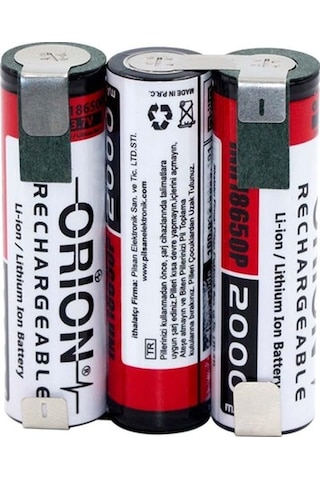 Orion 18650 12V 2000 mAh 3S Li-ion Şarjlı Pil