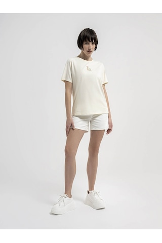 Loft Kadın T-shirt Ekru Lf2035284 24yp69000206 P6983