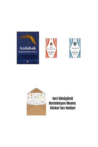Azdahak + Aşk Bir Zamanlar Ciltli + Nizamülmülk Ciltli + Okuma Sticker'ları