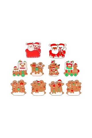 Gingerbread Man Toodent Süsler Noel Partisi Dekorasyonları İçin Solma Ve İyi Esneklik Yok F