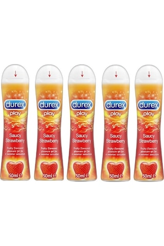 Durex Play Çilek Hazzı Kayganlaştırıcı Jel 5 x 50 ML