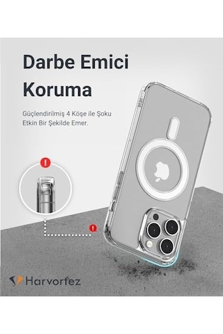 İphone 14 Pro Max Magsafe İle Uyumlu Şeffaf, Manyetik Kılıf, Kablosuz Şarj Desteği, Ultra Berrak Kapak, 1&apos E 1 Uyumlu, Çevre Dostu Malzeme, Güçlü Koruma, Optimal Case Şeffaf