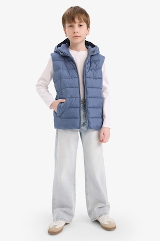 Defacto Erkek Çocuk Su İtici Kapüşonlu Fermuarlı Şişme Yelek E7497a825augr171 Gri