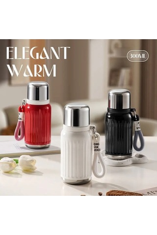 Pazly Termos Seyahat Paslanmaz Ml Mini Kapaklı Iki Diğer Çelik Bardak 300 Gq Diğer