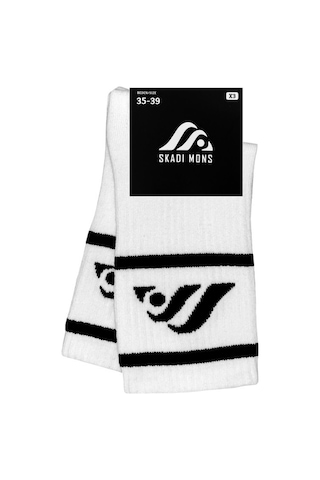 Skadi Mons Logo Tennis 2 Pack Unisex Beyaz Çorap 1605030523-100 Beyaz