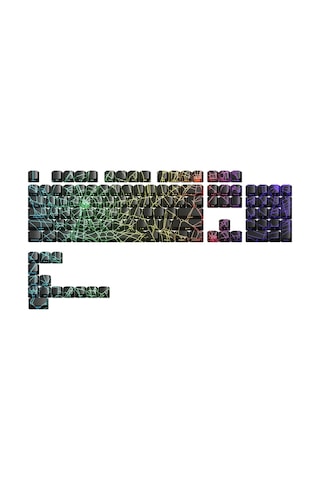 Xvx Spider Web Rgb Keycaps Tuş Takımı Seti Siyah