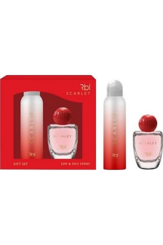 ﻿Rebul Scarlet Kadın Parfüm EDP 50 ML + Scarlet Kadın Sprey Deodorant 150 ML + Sport Erkek Parfüm EDT 50 ML + Sport Erkek Sprey Deodorant 150 ML
