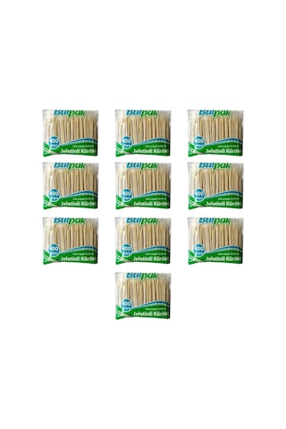 Burpak Jelatinli/poşetli Ahşap Kürdan - 400 Adetlik 10 Paket Genel