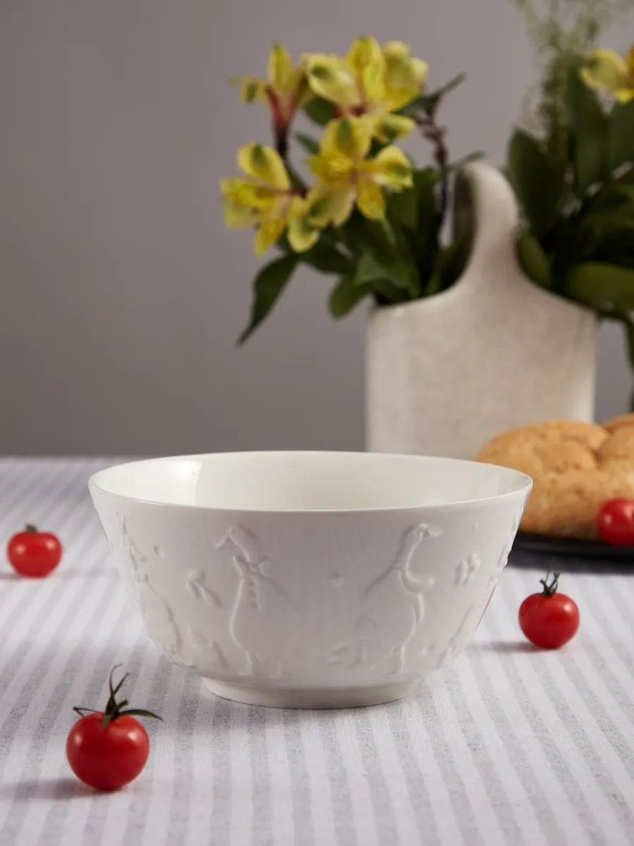 Lefard Family Farm Salata Kasesi 900 Ml Porselen 365040825 Beyaz