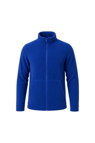 Givoria Erkek Kışlık Fermuarlı Cepli Polar Hırka Outdoor Mavi Mavi