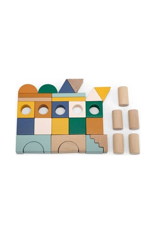 Trixie 31 Parça Ahşap Şehir Temalı Blok Oyuncak 36-558 Belirtilmemiş