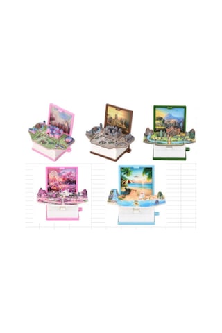 3d Pop-up Kitap Anahtarlık
