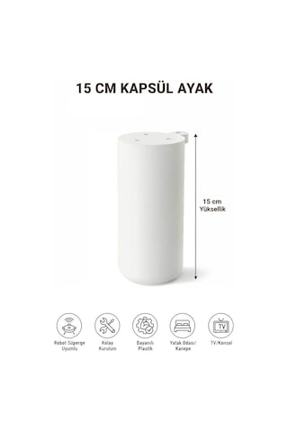 Kapsül Bohem 15 Cm Mobilya Kanepe Sehpa Tv Ünitesi Koltuk Ve Konsol Ayağı Cm