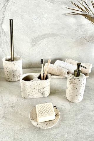 Primanova Octavia 5'li Banyo Seti Bej