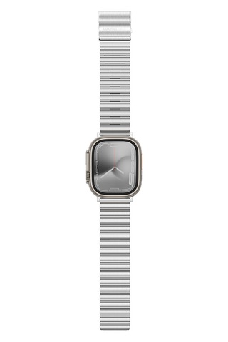Watch Ultra 49mm Amazingthing Titan Steel Metal Kordon Gümüş