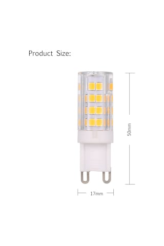 Shineyee G9 Tabanlı Led Mısır Ampulü 5w 45w Halojen Yerine 400lm Islak Beyaz 5'li Paket Ac220-240v