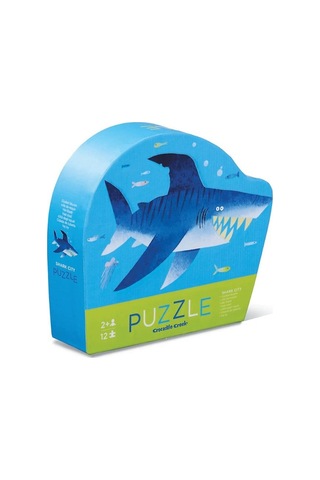 Crocodile Creek Mini Puzzle 12 Parça Köpekbalığı Şehri