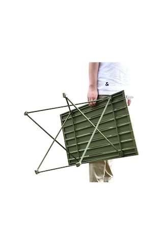 Halın 39.5x34x32.5cm Katlanır Masa Alüminyum Alaşımlı Masa Masa Açık Kamp Barbekü İçin, Boyut S 001