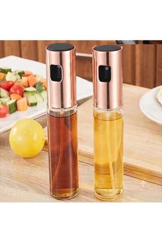Yağ Sirke Püskürtücü Cam Sprey Şişe Yağdanlık Ve Limon Püskürtme Şişesi 100 Ml Rose