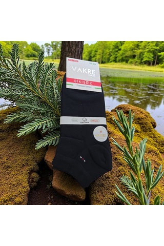 Erkek Kısa Dikişsiz Premium Series Çorap 12'li Ve 6'lı Siyah