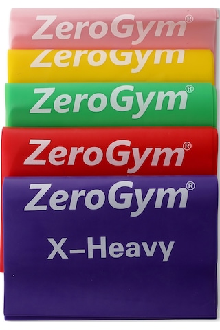 Zerogym Egzersiz Bandı, Pilates Bandı, 150cmx15cmx0,35cm Pembe Çok Hafif Pembe