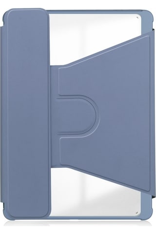 Samsung Galaxy Uyumlu Tab S9 Fe 360 Rotasyon Klavye İle Şeffaf Akıllı Deri Kılıf