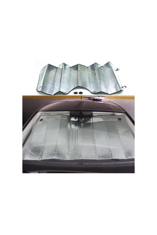 Tr Suv Ve Geniş Araba Ön Cam Güneşliği Metalize Parlak Alüminyum Baloncuklu 140 X 70 Cm Genel